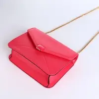 Сумка женская мессенджер на магните, 20&times;6&times;13 см, розовая