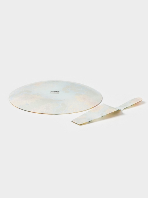 Тортовница с лопаткой Доляна «Подсолнухи», 2 предмета: блюдо d=30 см, лопатка 26,5×7×2 см, стекло, рисунок Тортовница с лопаткой Доляна «Подсолнухи», 2 предмета: блюдо d=30 см, лопатка 26,5×7×2 см, стекло, рисунок