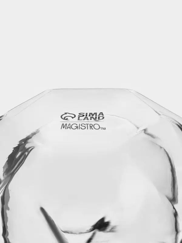 Стакан с двойными стенкам Magistro &laquo;Ромбус&raquo;, 350 мл, 9.2&times;12.5 см, стекло, прозрачный