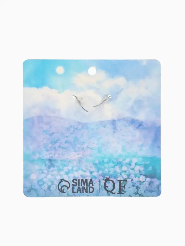 Серьги акриловые &laquo;Котики&raquo;, бело-серые