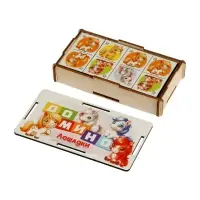 Домино деревянное Задира-плюс &laquo;Лошадки&raquo;, 6&times;3 см