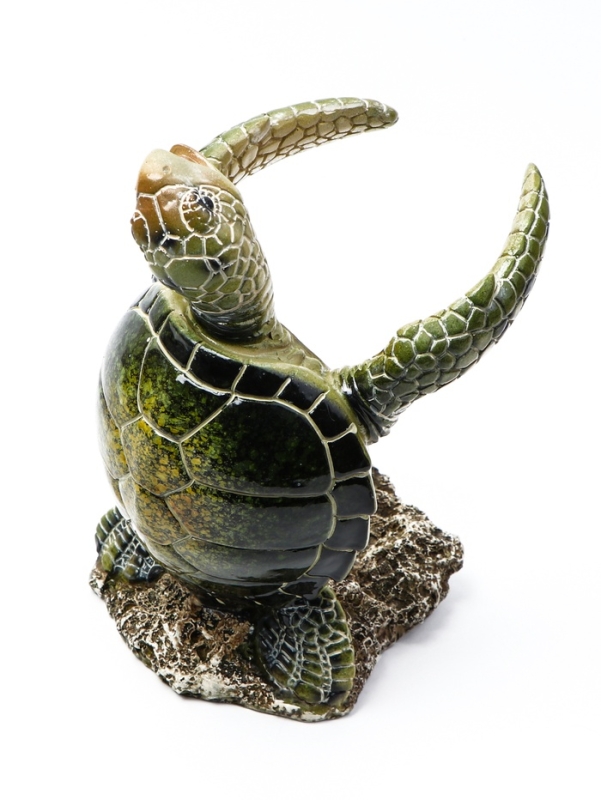 Подставка для бутылки  Подставка для бутылки "Черепаха" зеленая, 12х11х19см