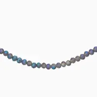 Чокер из бисера &laquo;Хрусталь&raquo;, серый в серебре, 36 см + 5 см доп, цепочка