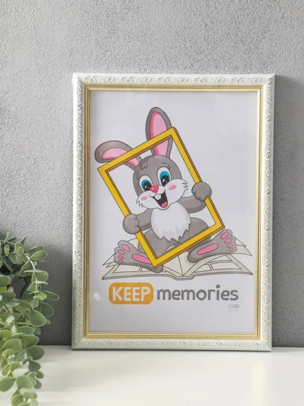 Фоторамка для фото 21&times;30 см Keep memories &laquo;Винтаж&raquo;, белый с золотом, (пластик)