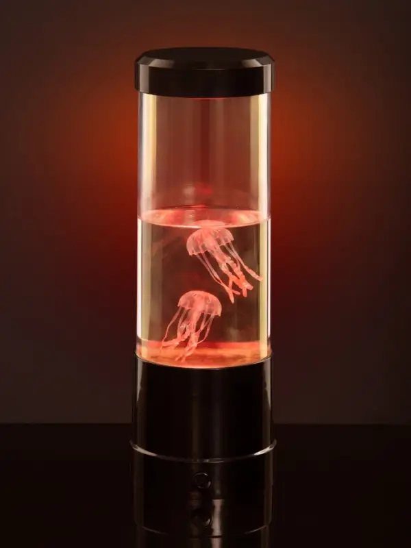 Лава - лампа RISALUX &laquo;Медузы&raquo;, подсветка, RGB, USB, 3-5 Вт, чёрная, 9&times;9&times;25.5 см