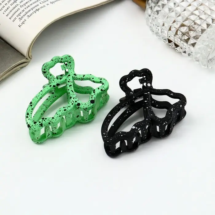 Крабик для волос «Флоранс», бабочка, 6.5 см, МИКС Крабик для волос «Флоранс», бабочка, 6.5 см, МИКС