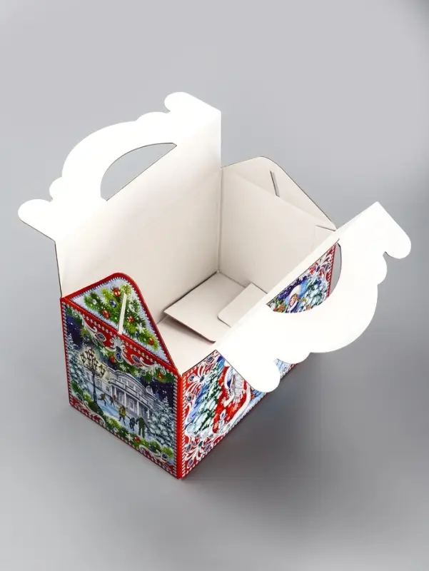 Подарочная новогодняя коробка &laquo;На Катке&raquo; 20&times;12&times;19 см