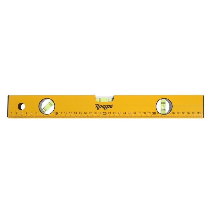 Уровень алюминиевый ТУНДРА, 3 глазка, линейка, 400 мм Уровень алюминиевый ТУНДРА, 3 глазка, линейка, 400 мм