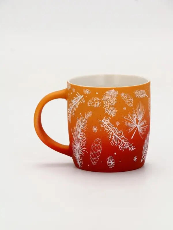 Кружка новогодняя керамическая &laquo;Зимний лес&raquo;, 320 мл