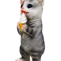 Садовая фигура 19 х 11 х 7 см "Котенок с пироженкой"