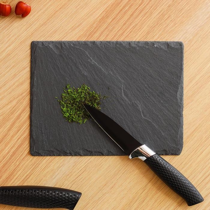 Доска для подачи из сланца Magistro Valley, 20×15 см Доска для подачи из сланца Magistro Valley, 20×15 см