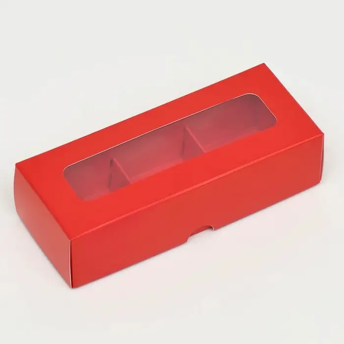Коробка для 3 конфеты, 13.7×5.5×3.5 см Коробка для 3 конфеты, 13.7×5.5×3.5 см