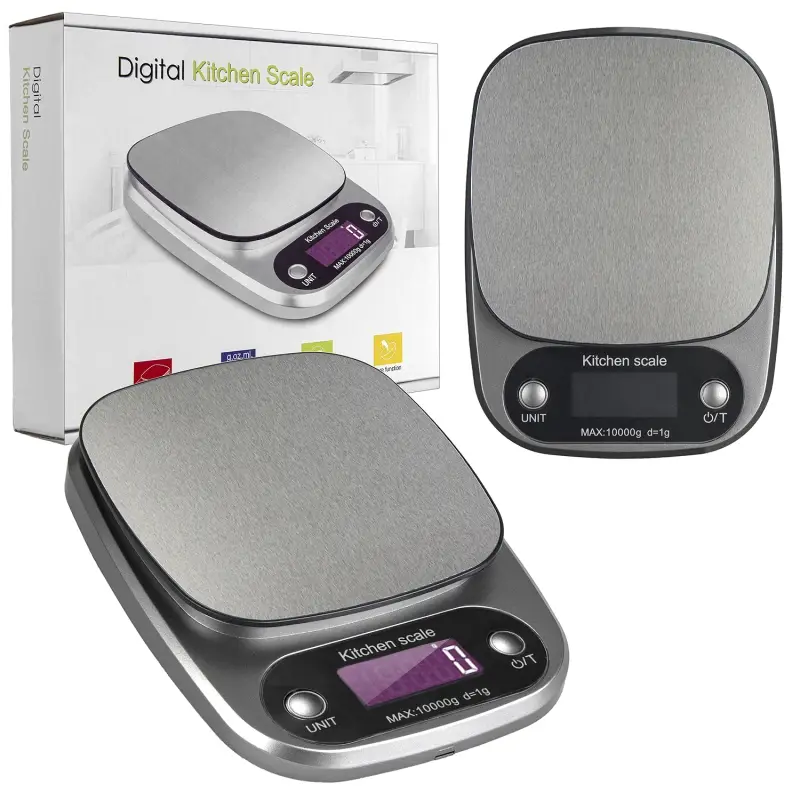 Электронные кухонные весы 305, Серый (40шт/кор) Электронные кухонные весы 305, Серый (40шт/кор)