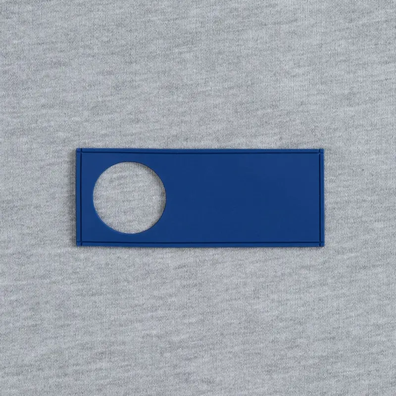 Лейбл из ПВХ с вырубкой «Круг», синий Лейбл из ПВХ с вырубкой «Круг», синий