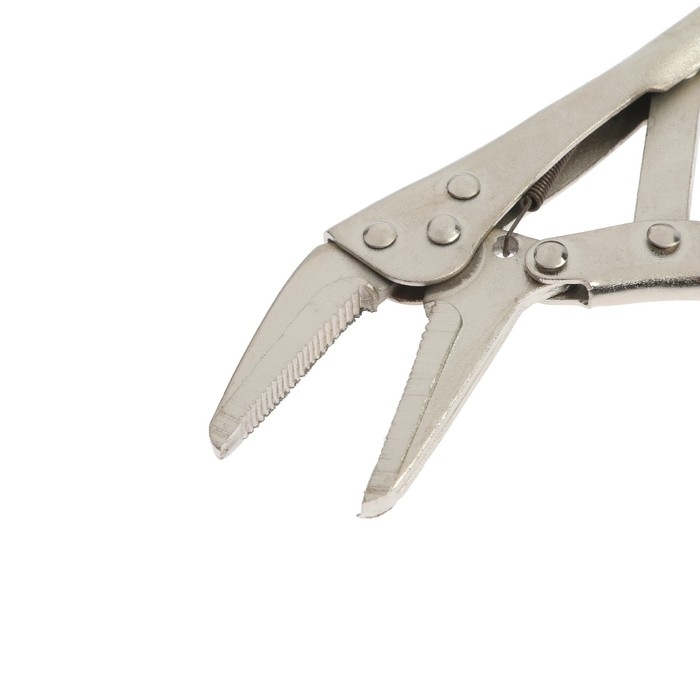 Зажим ручной ТУНДРА, удлиненный плоский захват, с фиксатором, 115 мм Зажим ручной ТУНДРА, удлиненный плоский захват, с фиксатором, 115 мм