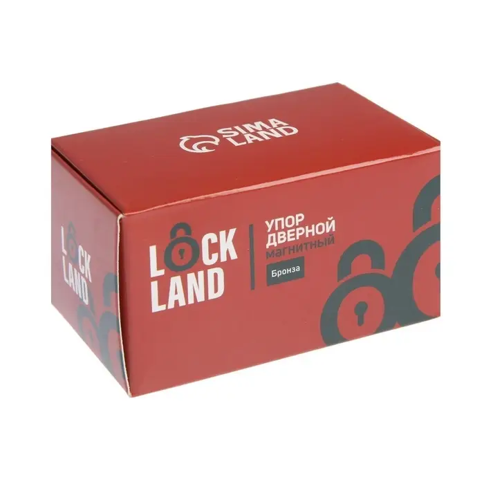 Упор дверной LOCKLAND, магнитный, цвет бронза