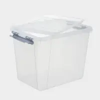 Контейнер для хранения с крышкой, 25 л, 41&times;29.5&times;31.2 см, пластик, прозрачный