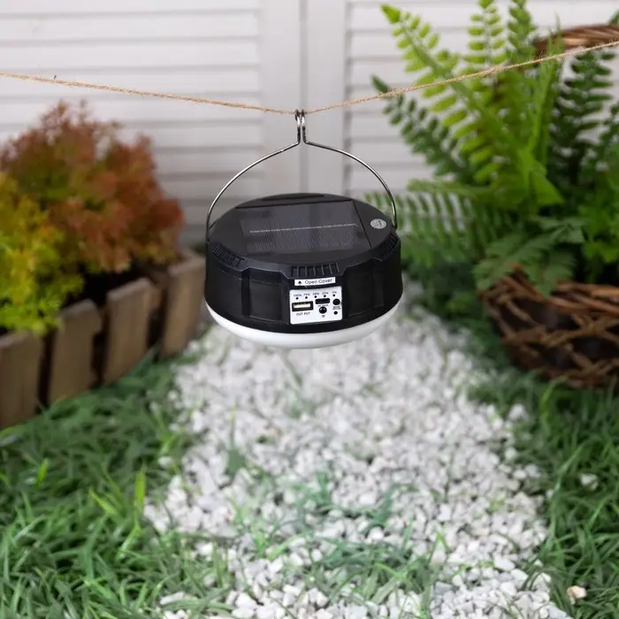 Садовый светильник &laquo;Диско-шар&raquo;, уличный, на солнечной батарее, 13&times;6&times;13 см, 6 LED, пульт ДУ, свечение RGBW