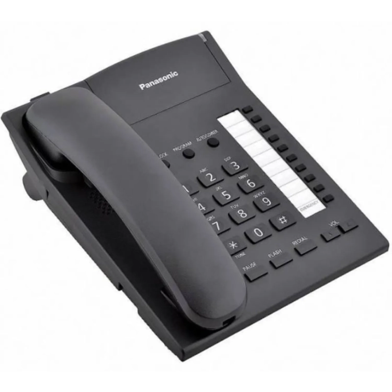 Телефон проводной Panasonic KX-TS2382RUB чер(KX-TS2382RUB)
