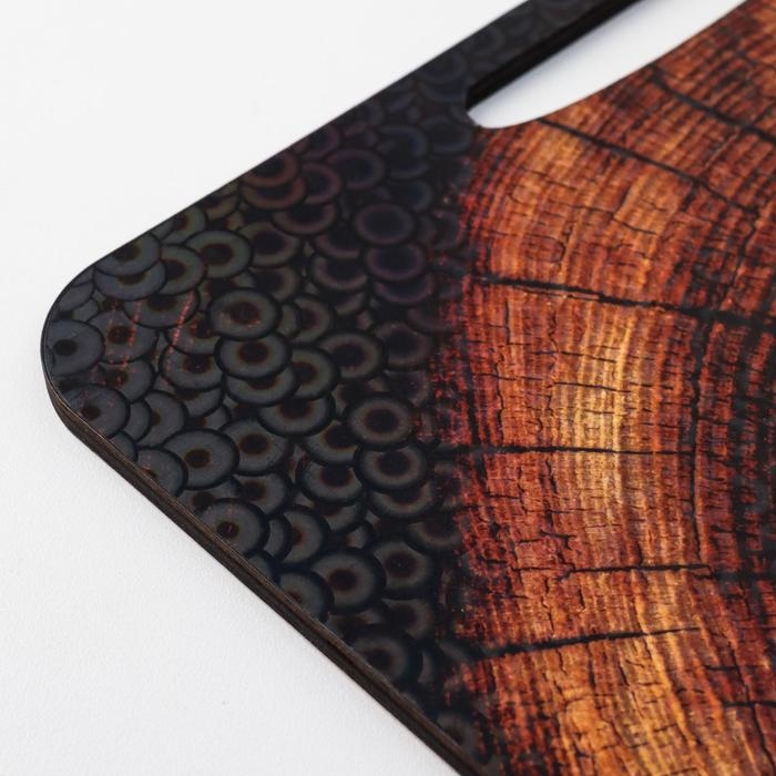 Разделочная доска-поднос Разделочная доска-поднос "Спил" 36х28 см