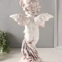 Фигура полистоун "Ангел играет на флейте" высота 43 см