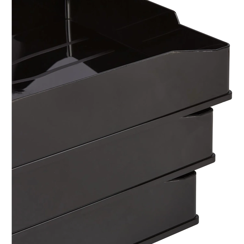 Лоток горизонтальный черный, ОФ 444