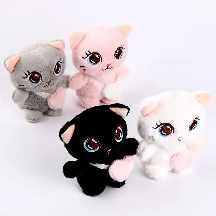 Мягкая игрушка &laquo;Кот&raquo;, с сердцем, 11 см, цвет МИКС