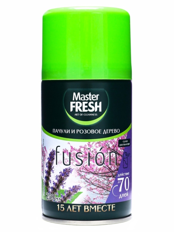 Освежитель воздуха Master FRESH Пачули и розовое дерево сменный баллон, 250 мл Освежитель воздуха Master FRESH Пачули и розовое дерево сменный баллон, 250 мл