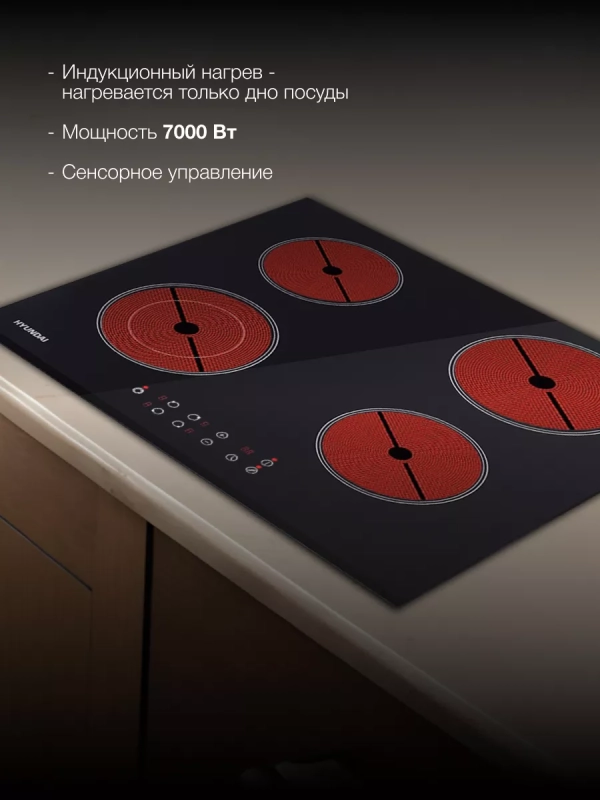Индукционная варочная поверхность HHI 6740 BG черный