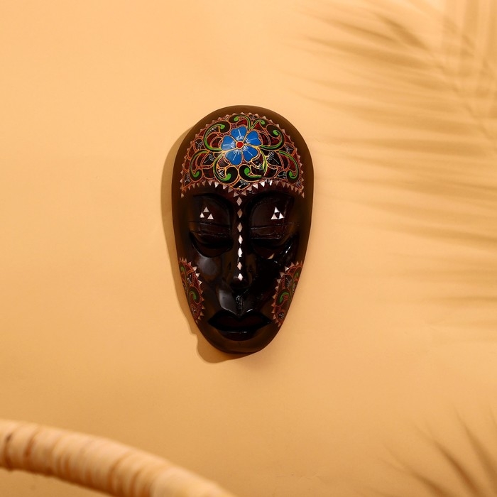 Маска Маска "Ломбок стайл" дерево 23х15х6 см