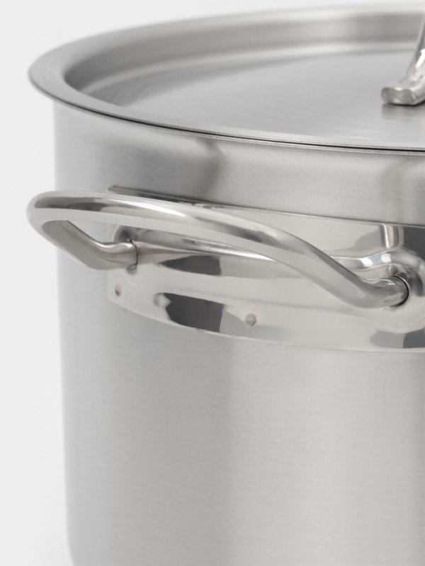 Ковш 5,1 л, d=22, h=13,5 см, с крышкой, толщина стенки 0,8 мм, индукция, две ручки Ковш 5,1 л, d=22, h=13,5 см, с крышкой, толщина стенки 0,8 мм, индукция, две ручки