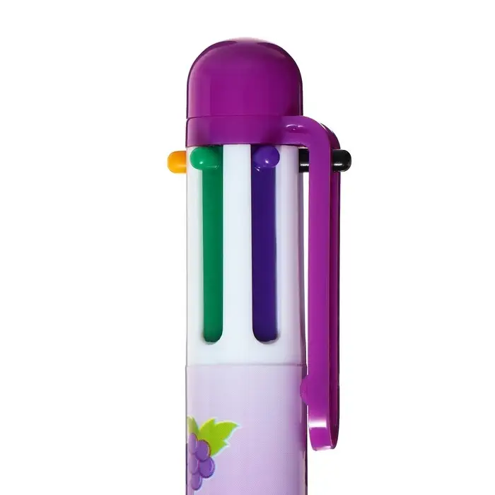 Ручка шариковая многоцветная Calligrata, автоматическая, 6 цветов, с рисунком, МИКС Ручка шариковая многоцветная Calligrata, автоматическая, 6 цветов, с рисунком, МИКС