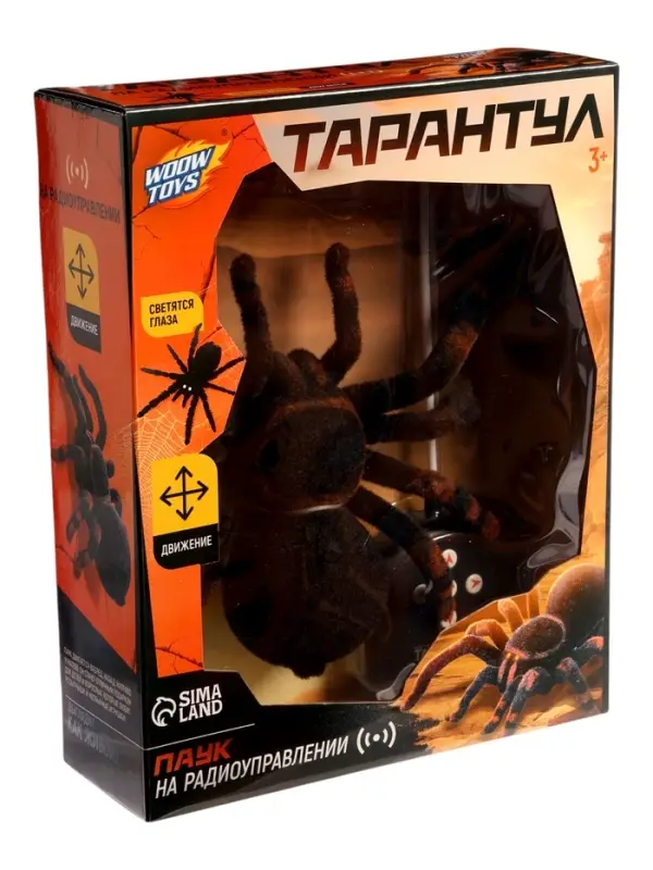 Паук радиоуправляемый &laquo;Тарантул&raquo;, работает от батареек, световые эффекты