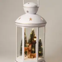 Фигурка светодиодная &laquo;Семья оленей&raquo;, новогодняя, 3хС(LR14), музыка, USB, 21&times;21&times;42 см