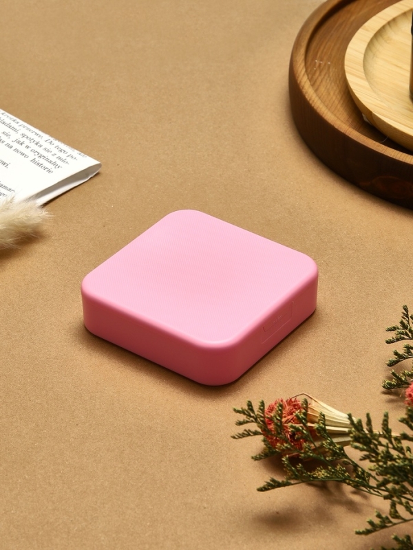 Органайзер для хранения украшений с зеркалом «Шкатулка портативная», 9*9*2,5см, цвет розовый Органайзер для хранения украшений с зеркалом «Шкатулка портативная», 9*9*2,5см, цвет розовый