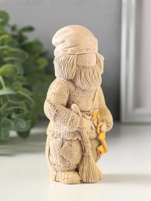 Фигурка гипс &laquo;Домовой&raquo;, 13&times;7 см, слоновая кость