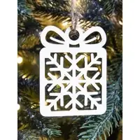 Ёлочные игрушки деревянные в коробке, набор 15 шт.