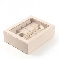 Шкатулка под часы &laquo;Гладкость&raquo;, 6 отделений, 25.5&times;20&times;7.5 см