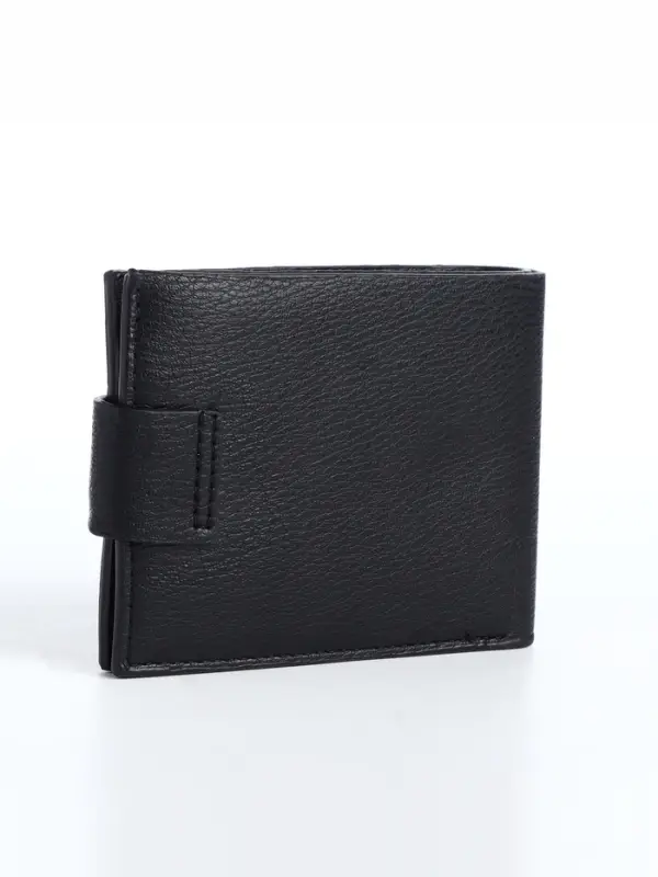 Портмоне мужское &laquo;Бадр&raquo;, на кнопке, отдел для карт, монет, чёрное