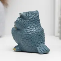 Фигурка гипс &laquo;Сова с книгами&raquo;, серо-голубой, 10&times;6&times;6 см
