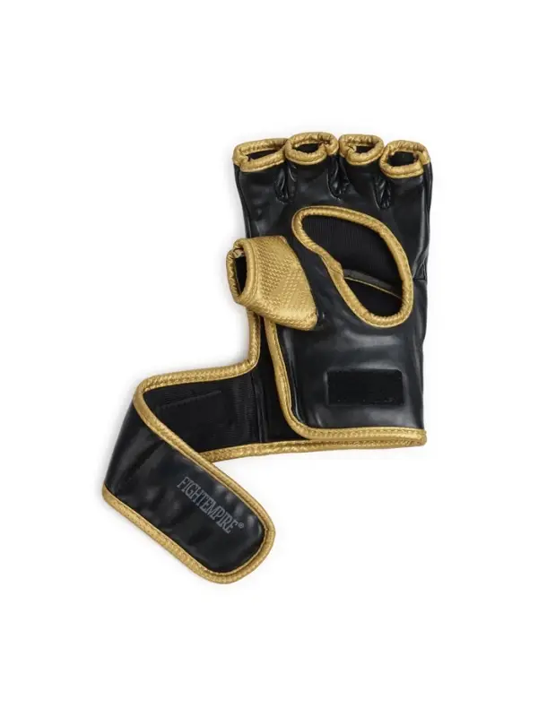 Перчатки для ММА боевые FIGHT EMPIRE, GOLD, чёрно-жёлтые, размер M