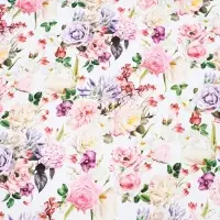 Бумага упаковочная глянцевая двусторонняя «Букет», 100×70 см Бумага упаковочная глянцевая двусторонняя «Букет», 100×70 см