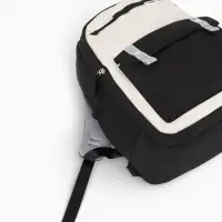 Рюкзак 31*14*44 см,2 отд.3 н/карм+пенал, Комби черный/беж