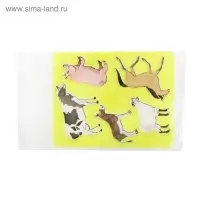 Трафарет для рисования Стамм "Домашние животные", пакет, европодвес Трафарет для рисования Стамм "Домашние животные", пакет, европодвес