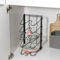 Подставка для сковородок Доляна, 25&times;22&times;38 см, чёрная