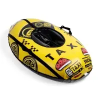 Тюбинг-ватрушка овальный МАШИНКА желтая Тюбинг-ватрушка овальный МАШИНКА желтая