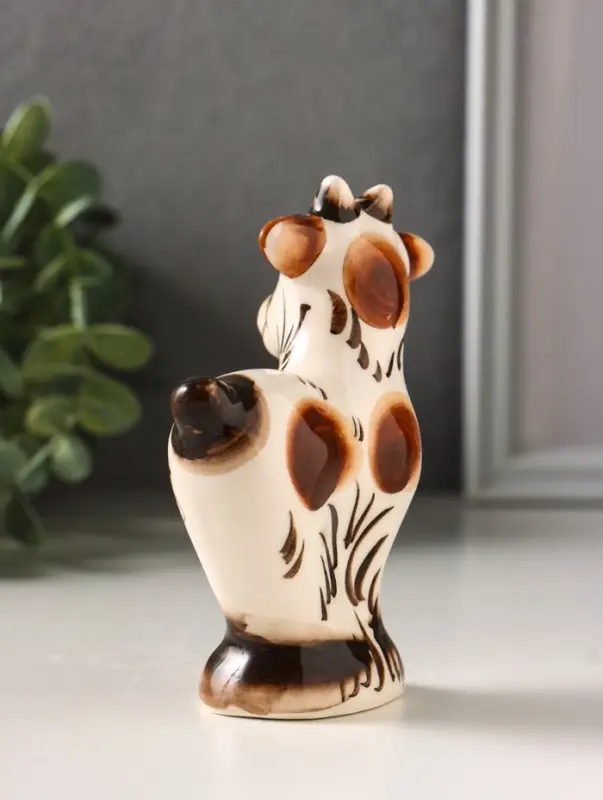 Фигурка фарфор &laquo;Козёл Кузя&raquo;, 11.5 см, гжель цветная, МИКС