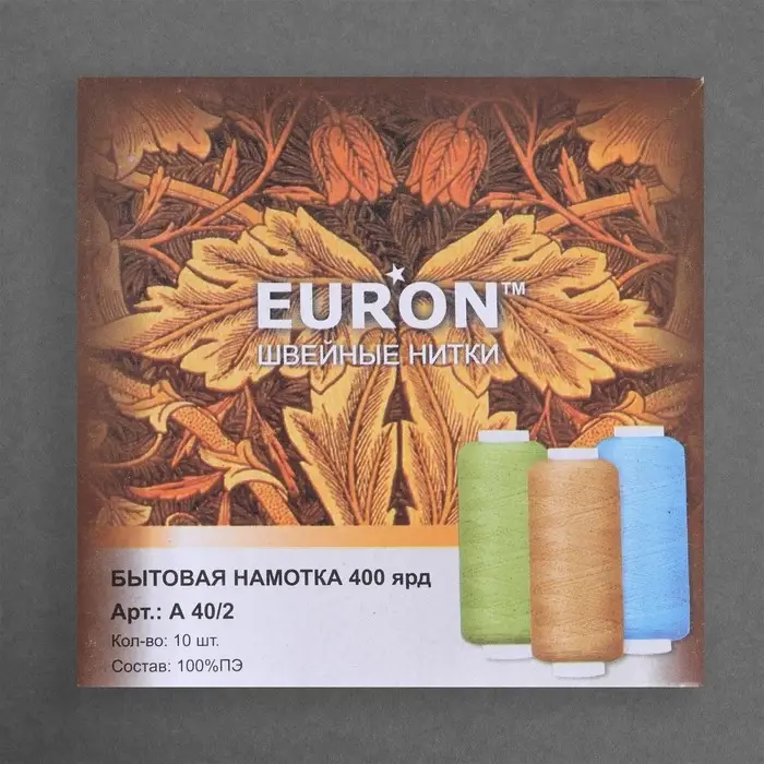 Нитки 40/2, 366 м, цвет белый №1301, цена за 1 штуку Нитки 40/2, 366 м, цвет белый №1301, цена за 1 штуку