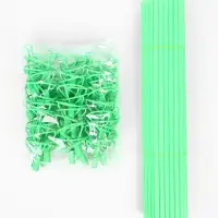 Трубочки и зажим для воздушных шаров, d=10 мм, длина 40 см, МИКС, 50 штук (в упаковке один цвет)
