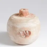 Ваза для сухоцветов &laquo;Антика&raquo;, 10&times;10&times;9 см, дерево джати, бежевая